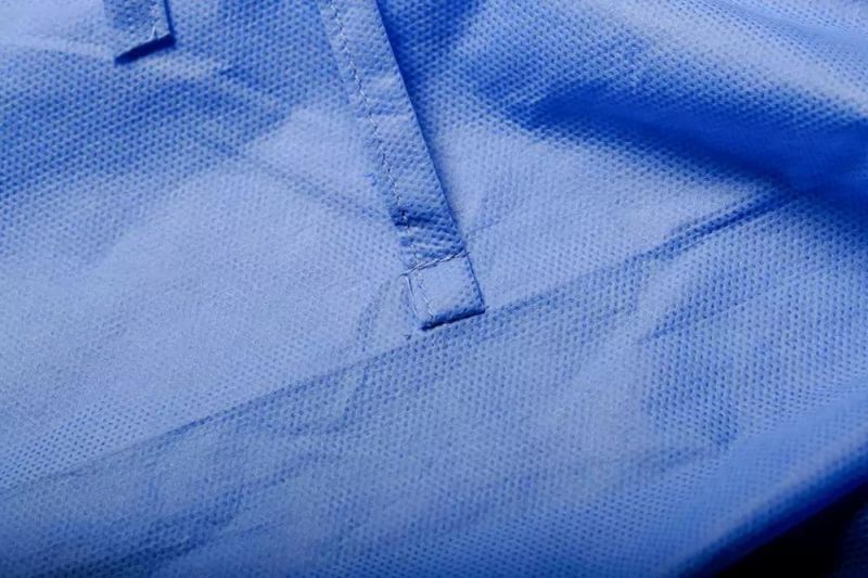 Disposable Medical Isolation Gown Reverse Gown Type Isolation Gown SMS Non-Woven Fabric 45g AAMI Bp70 Level 2