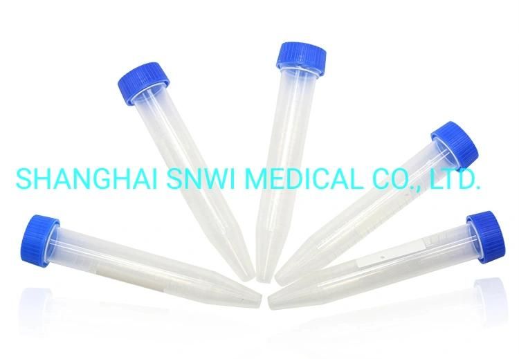 Medical Disposable Lab Conical Bottom Centrifuge Tube with CE ISO Certificate