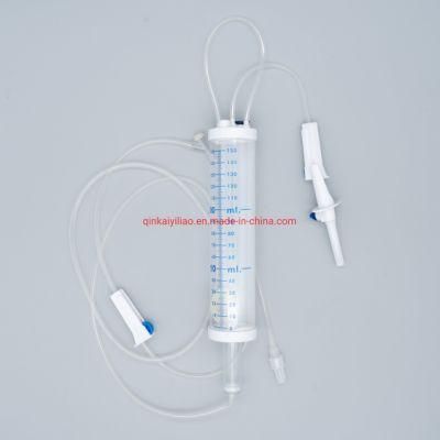 Disposable Infusion Set with Burette 150ml with Free Needle
