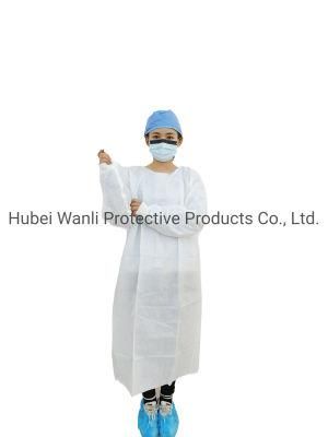 Laminated Waterproof Gown Disposable PP+PE Coated Gown En14126 Standard