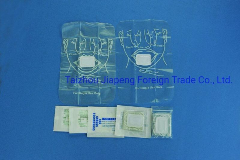 Disposable Medical Pocket Outdoor Survival Rescue One Way Valve CPR Face Shield Mask