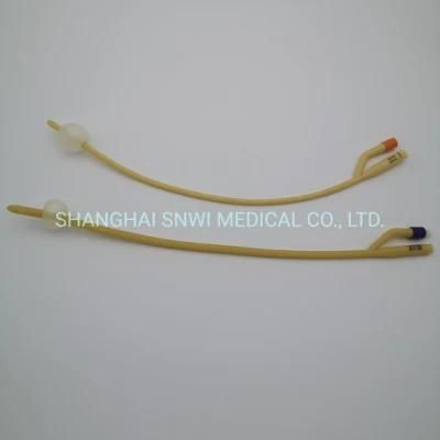 Medical Sterile Latex Foley Catheter 100% Silicon Coated