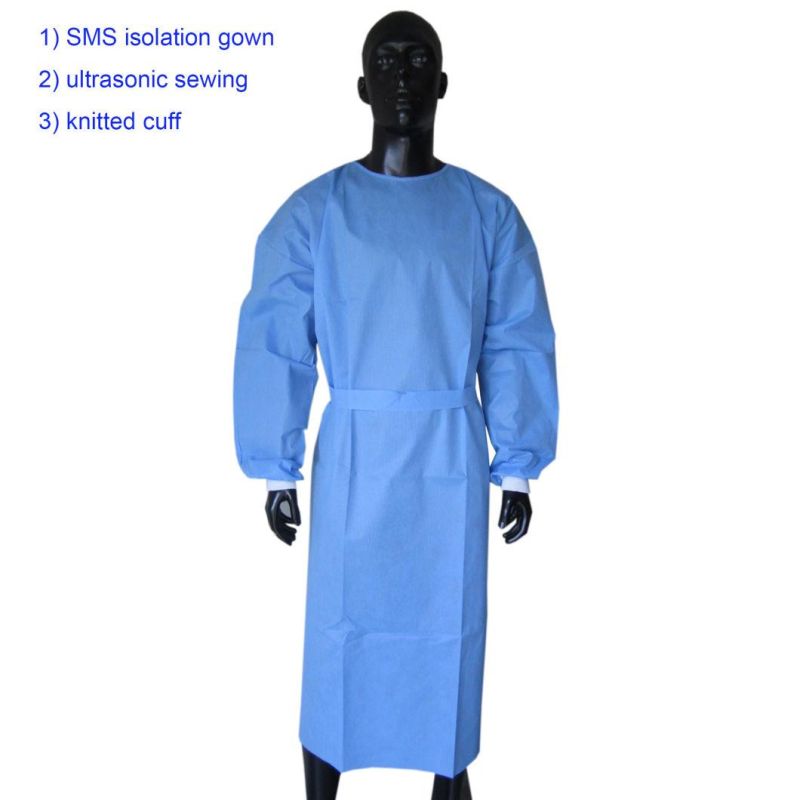 Disposable PP Non Woven Isolation Gown