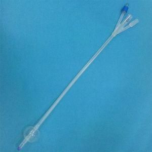 CE/ISO Certificated Medical Device Disposable 3-Way Silicone Urine Foley Balloon Catheter
