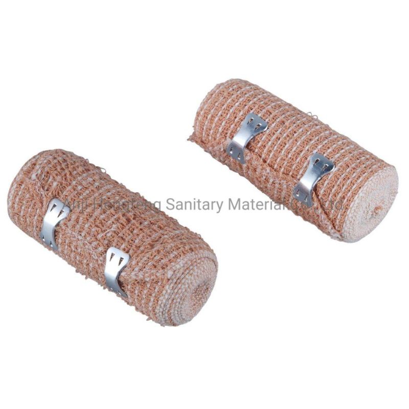 First Aid Military Elastic Emergency Trauma Sterile Medical Compression Adhesive Skin Color Crepe Bandage
