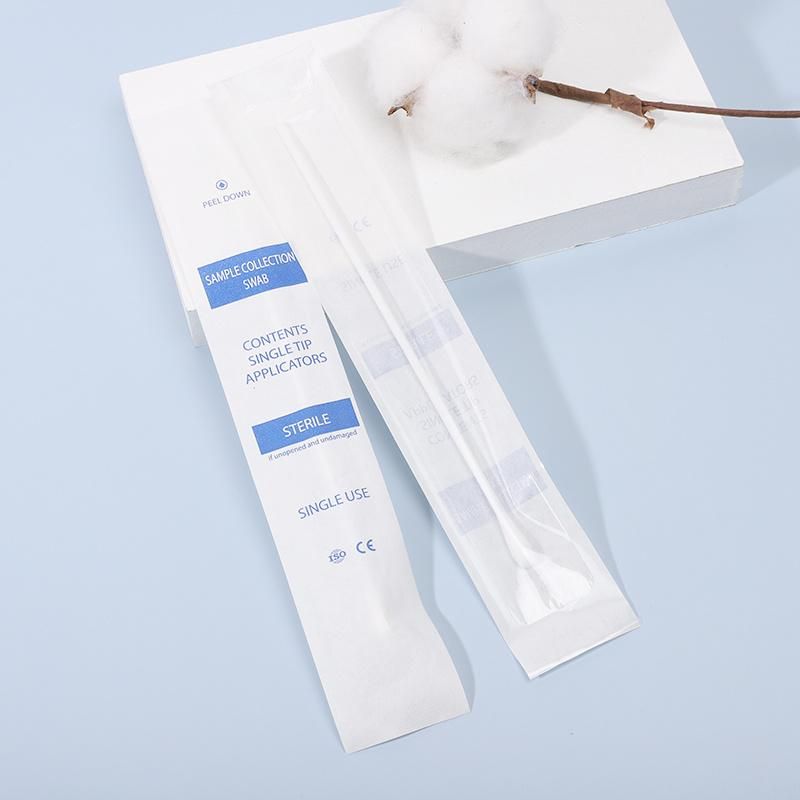 in Stock Plastic Cotton Sterilized Medical Disposables Swab with Tube