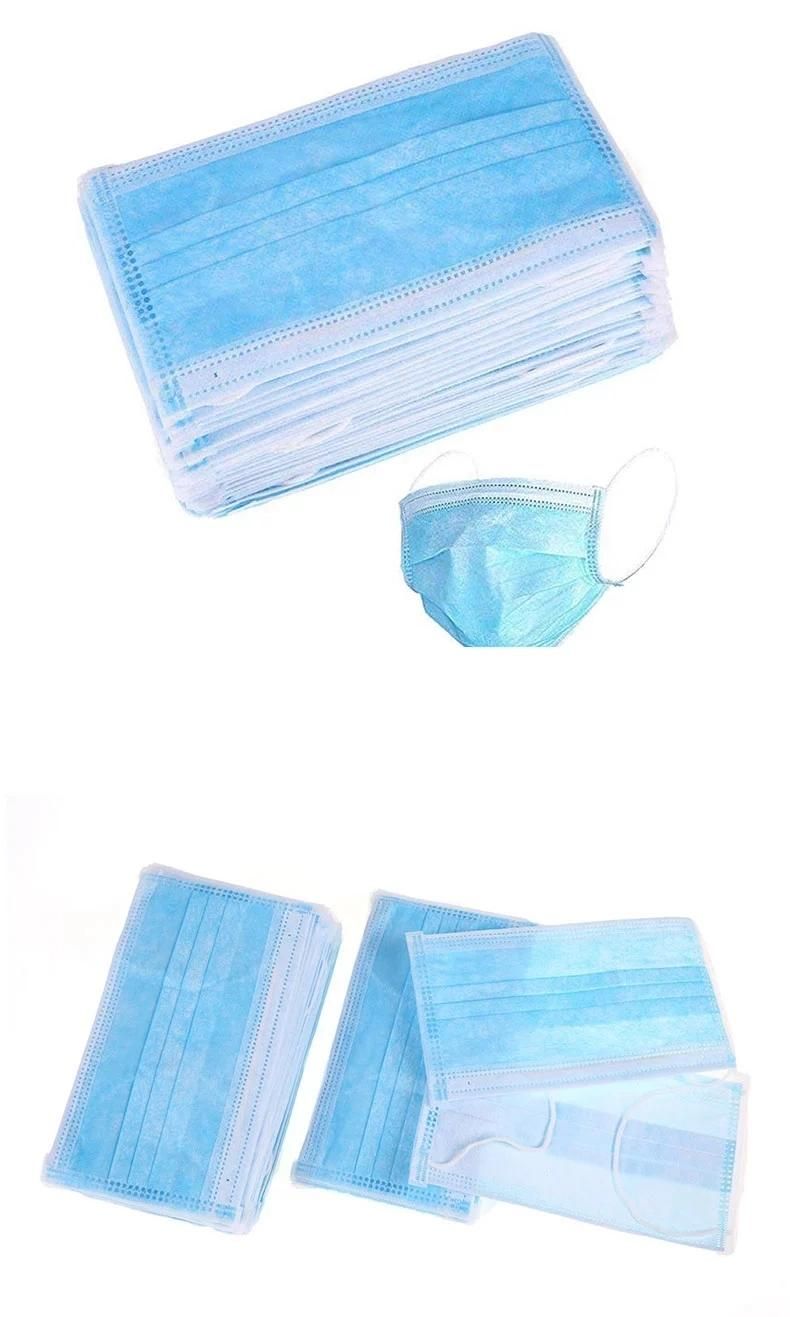 Disposable Masks Medical Dustproof 3-Layer Non-Woven Masks Breathable Surgical Masks