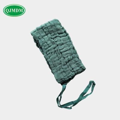 Green/Blue/White 100% Cotton Medical Multi Ply Gauze Lap Sponge for Surgical Room