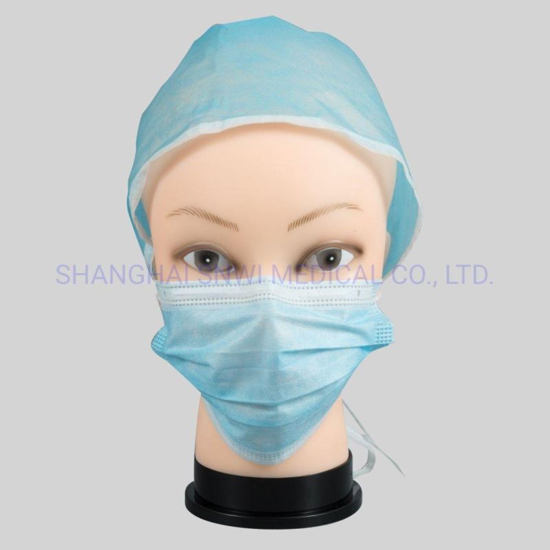 Non-Toxic Pyrogen Free Nnon-Sterile Medical Surgical Nurse Big Size Mob Cap/Bouffant Cap/Strip Cap