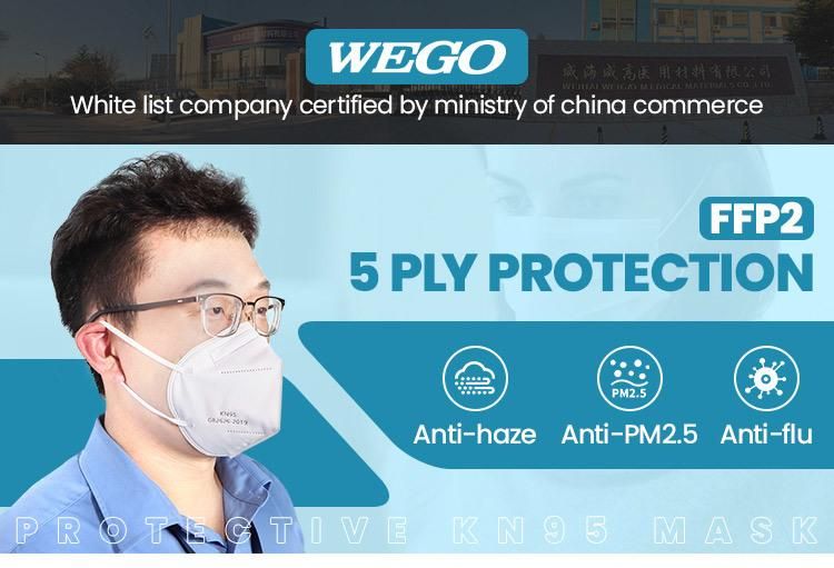 Whitelist KN95 FFP2 Disposable Mascarillas Protective Cup Dust Face Mask