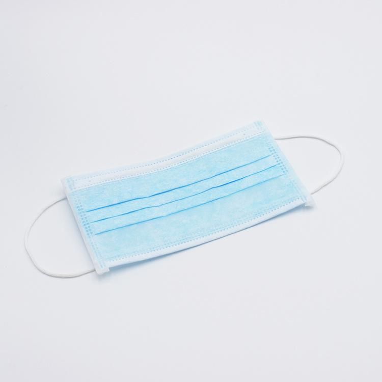 Non-Woven Body Protection Earloop Breath 3 Ply Protective Disposable Face Mask