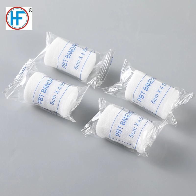 Mdr CE Approved 100% Polyester Instant Absorption PBT Conforming Bandage with Soft Padding