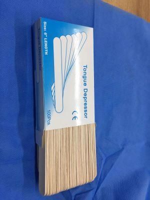 High Quality Disposable Wooden Custom Medical Tongue Spatula Depressor