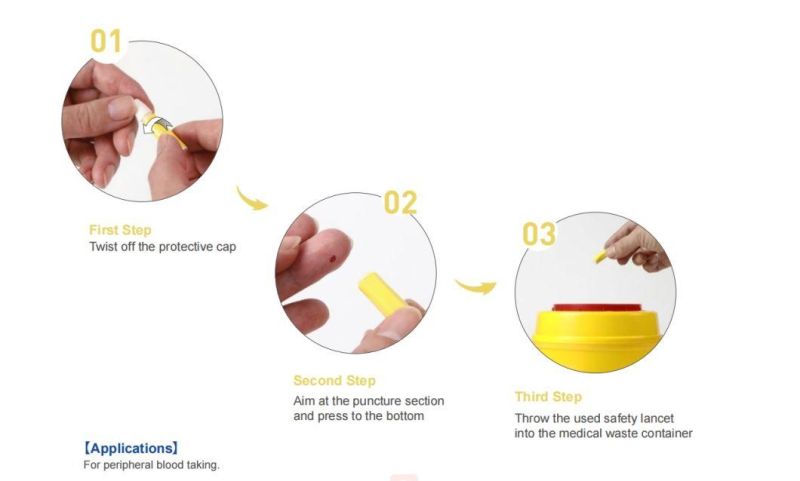 Medical Twist Blood Collection Safety Lancet Manufacturer (FDA)
