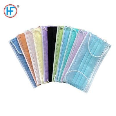 Protective and Breathable Cheapest Price Hot Sale Disposable Triple-Loyer Filtration Loops&Tie on with Nose Clip Face Mask