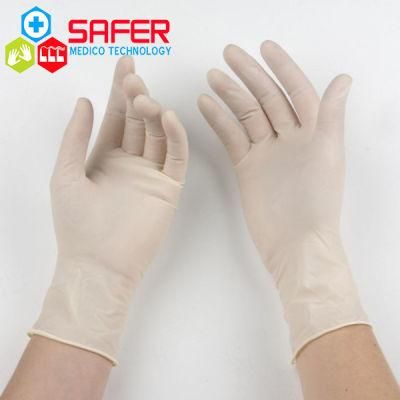 Disposable Medical Latex Glove with Powder Free (Non Sterile)