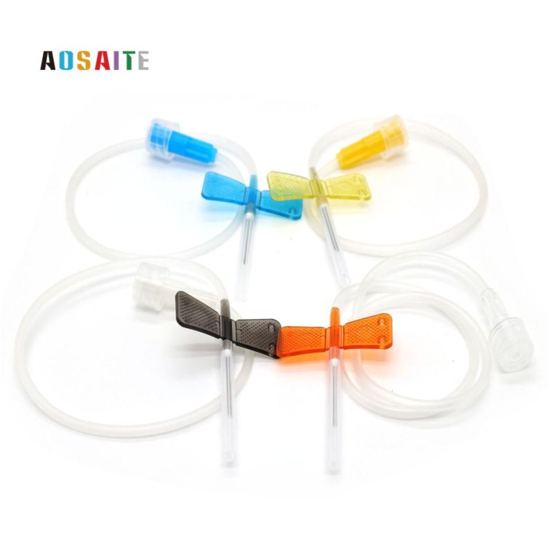 Vacuum Double Wing IV Infusion Scalp Vein Set Blood Collection Set for Single Use