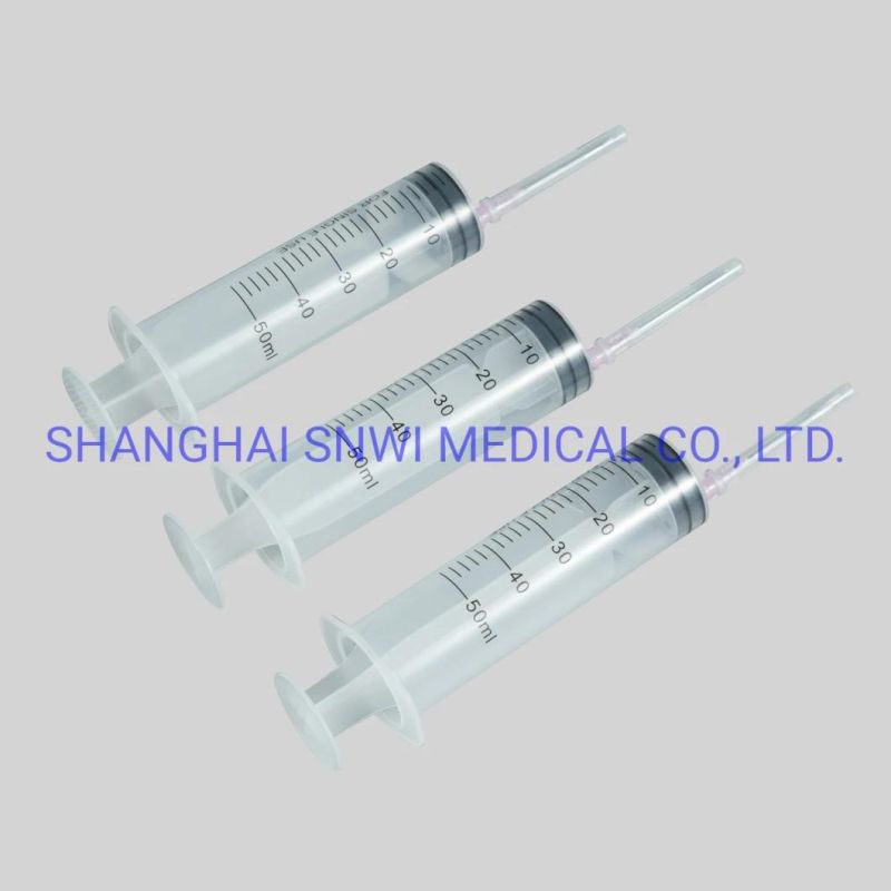 Disposable Medical Orange Cap 1ml Insulin Syringe with Fixed Needle