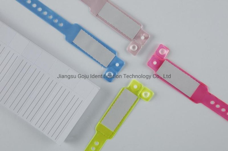 Disposable Medical Hospital Insert Cards PVC ID Wrist Bands