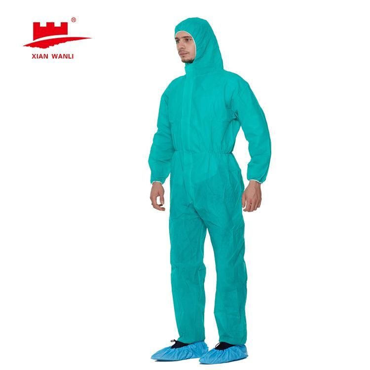 High Quality Multi Color Single Use Breathable Cheap Non Woven Coverall