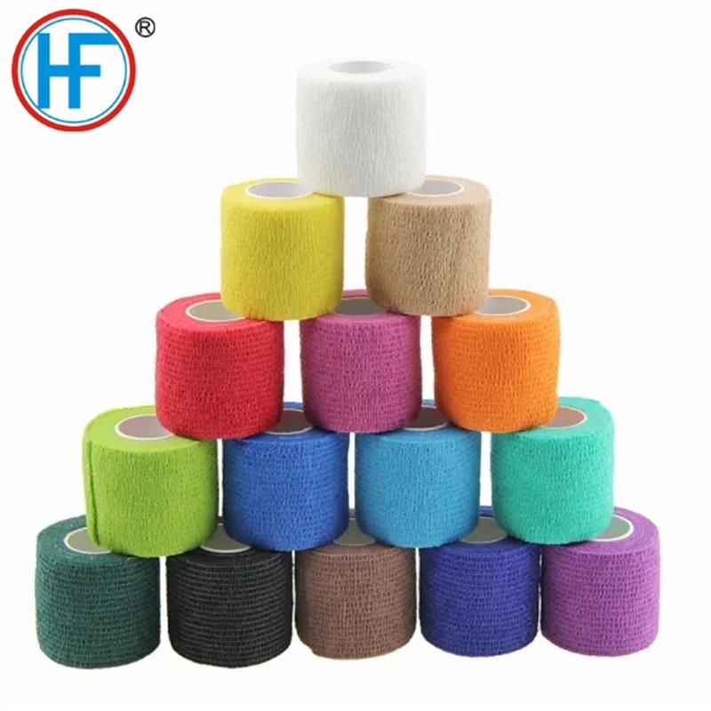 Mdr CE Approved Self-Adhesive Bandage Printed Custom Cohesive Bandage Packaged in Carton