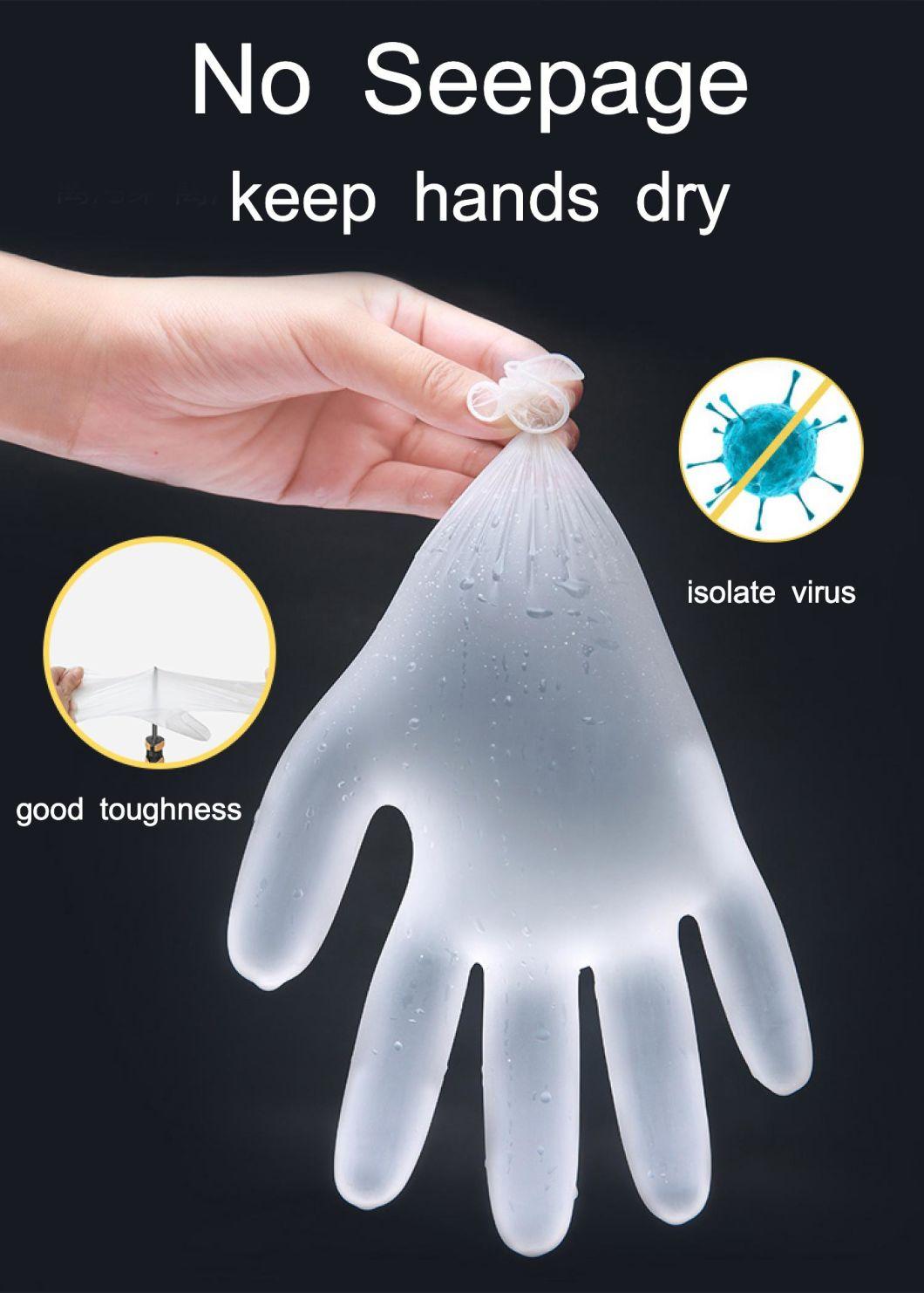 Powder Free Disposable PVC Vinyl Gloves with FDA CE
