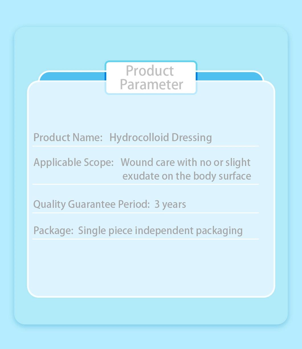 Hydrocolloid Foam Dressing Conform to Body Shape Wound
