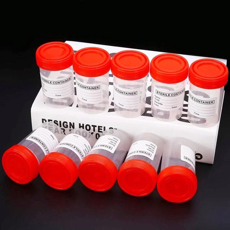 10ml/30ml/60ml/90ml/120ml Medical Sterile Specimen Urine Cup Collection Container