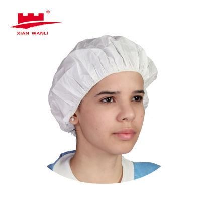 Disposable Round Cap Non Woven Bouffant Cap Nurse Cap