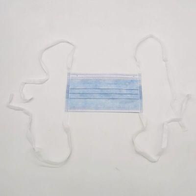 CE Approval 3 Ply Non Woven Disposable Medical Face Mask with Tie-on Type