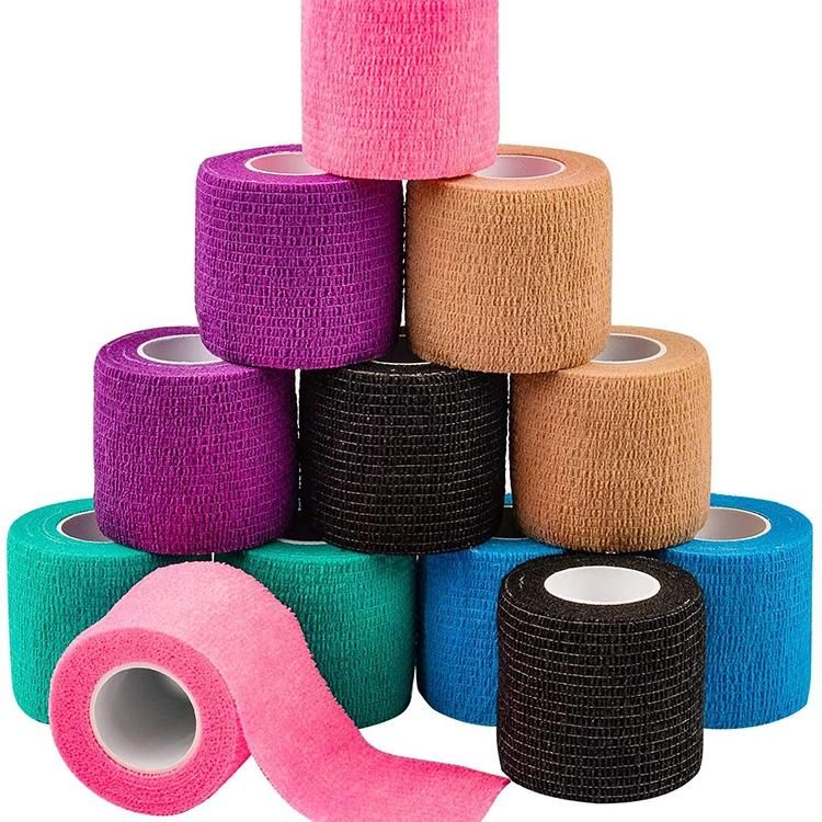 Medical Colorful Non-Woven Elastic Cohesive Bandage