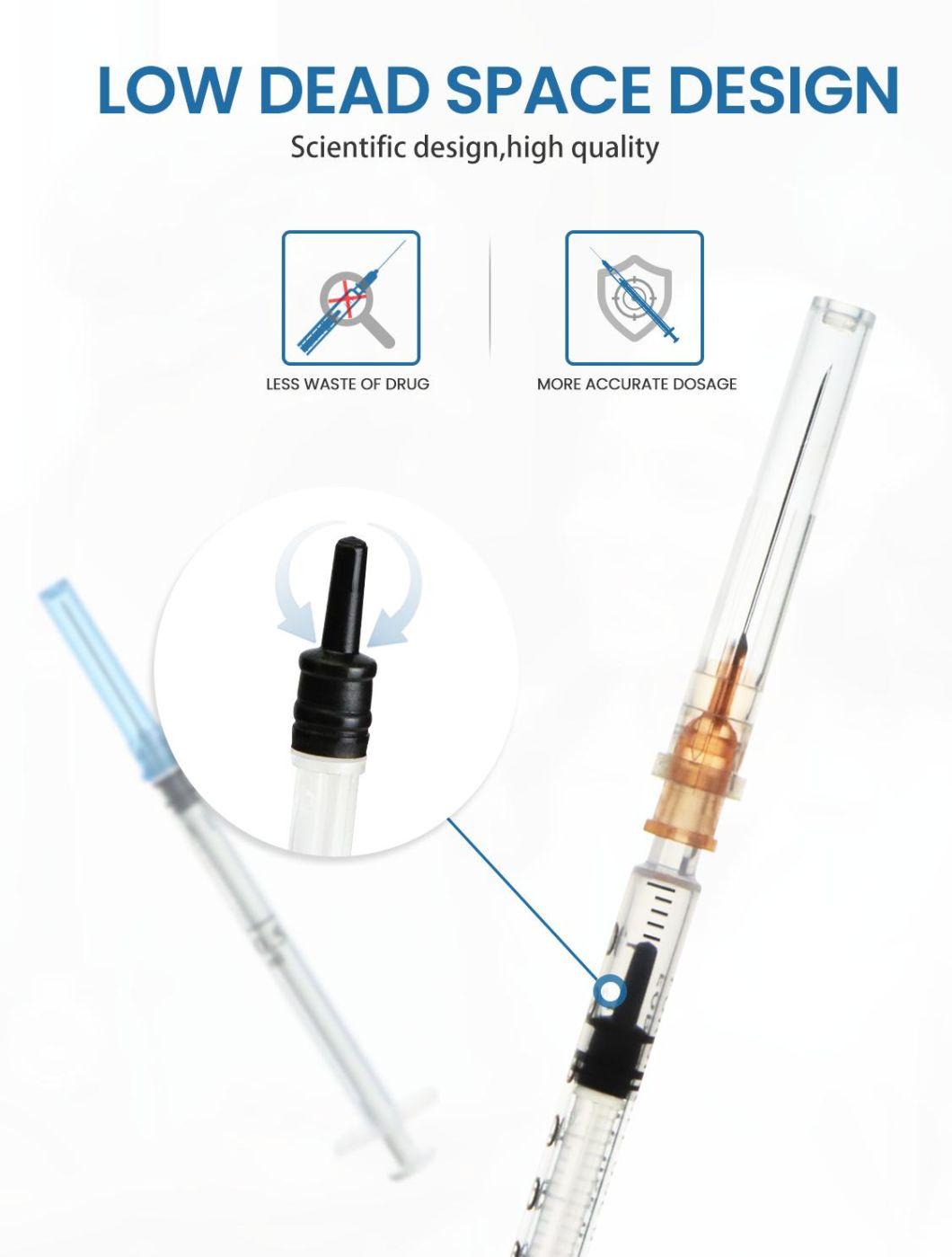 Wego Factory Price Medical Supply Vaccine Syringe Medical Syringe Injection Disposable Injector
