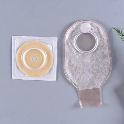 Two Piece Colostomy Stoma Bag with Hook and Loop