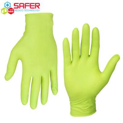 Green Nitrile Gloves Powder Free Factory Sell