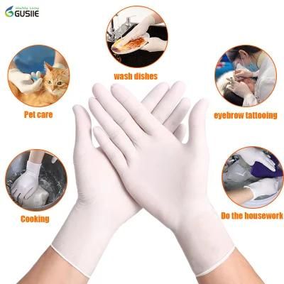 Disposable Medical Examination Latex Gloves, Latex, Vinyle Gloves High Quality Latex Free Blue Nitrile Gloves Powder Free