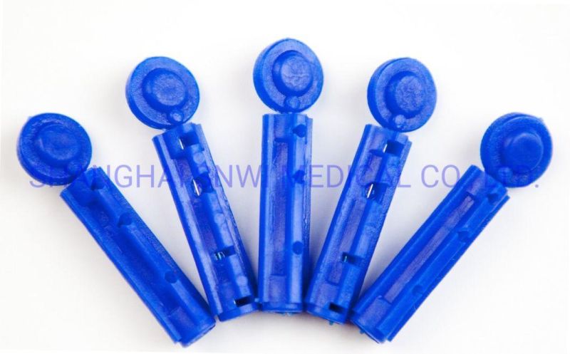 Disposable Medical Supply Sterile Blood Lancet Plastic Twist Type for Hospital Use