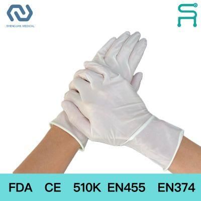 Powder Free Disposable Latex Examination Gloves with 510K En455