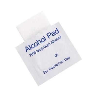 Custom Logo 75% Isopropyl Alcohol Prep Pads for External Use 100PCS Per Box