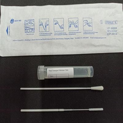 Disposable Micro Nylon Flocked Vtm Sampling Nasal Oral Swabs