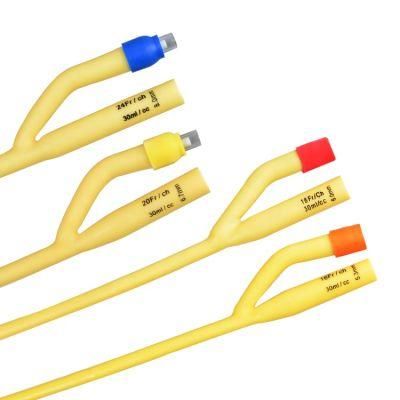 China Best Selling Disposable 2 Way 3 Way 4 Way Latex Foley Catheter
