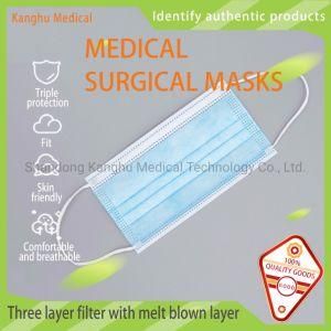 Kanghu Non-Woven Face Mask/3-Ply Face Mask with Earloop/Medical Surgical Masks