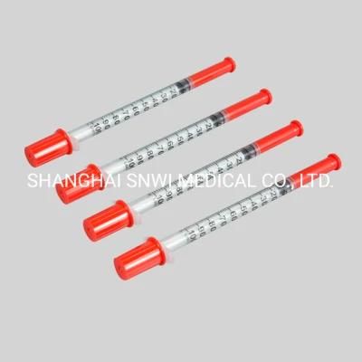 High Quality Medical Products Disposable Sterile Plastic Safety Insulin Syringe with CE ISO