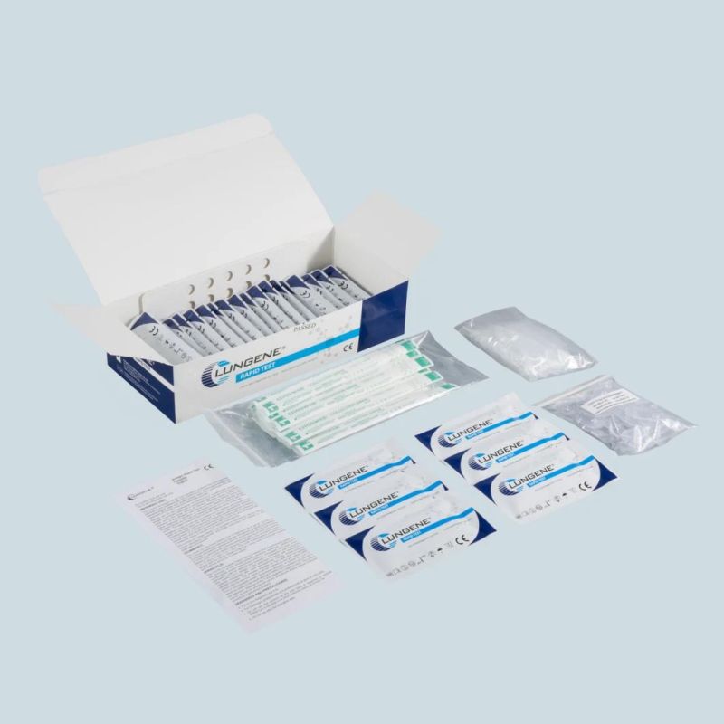 Lungene Disposable Antigen Test Cassette Test Kit Layman Used