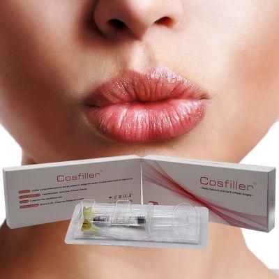 High Quality 2ml Cross Linked Hyaluronic Acid Injectable Dermal Filler for Lip Injection