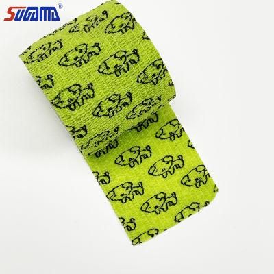 Colored Medical Printed Adhesive Elastic Bandage