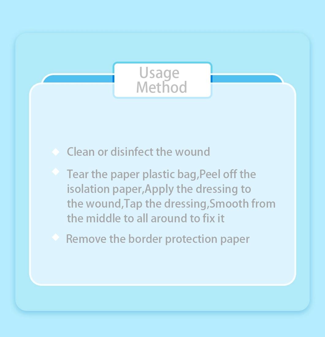 Hydrocolloid Foam Dressing Have Sacrum Shape