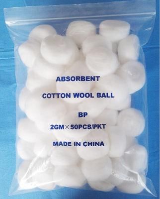 Natural Medical High-Absorbency Absorbent 100% Cotton Wool Ball Wholesale