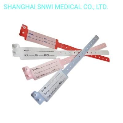 CE ISO Certificate Child Adult Insert Card Patient Hospital ID Wristband