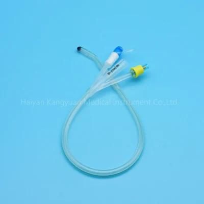 Producer Silicone Foley Catheter 3 Way Coude Tip Tiemann Normal Balloon China