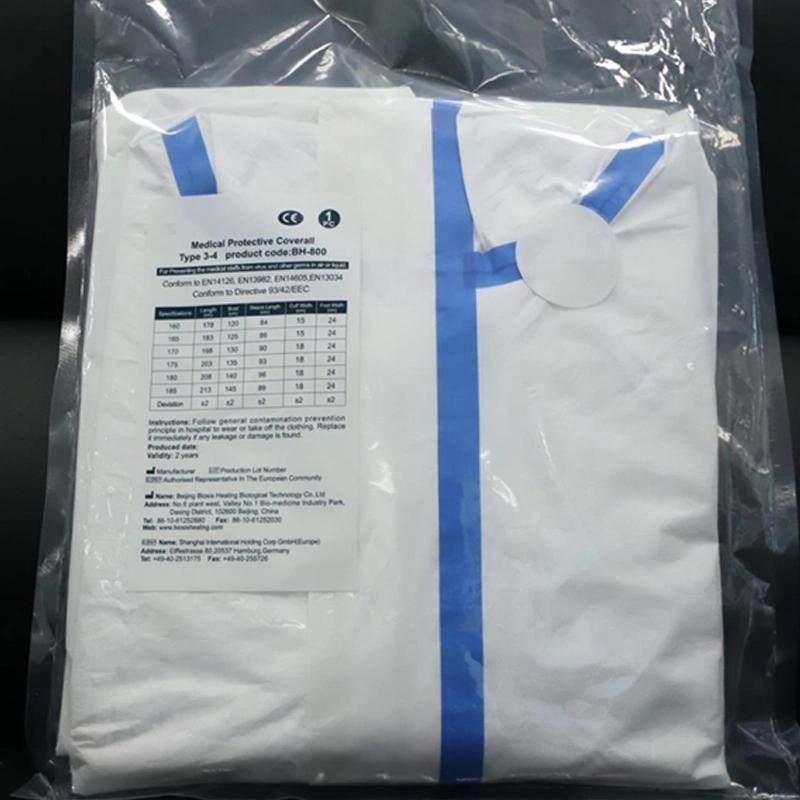Medical Clothing Gown Protective Suit Coverall Safety Medical Protection Suit for Hospital
